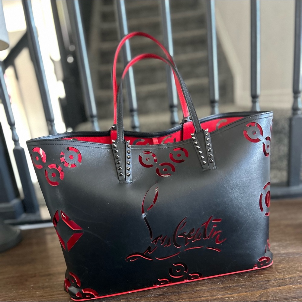 Christian Louboutin perforated tote w/ COA - Picture 2 of 13